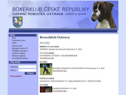 www.boxerklub-ostrava.cz