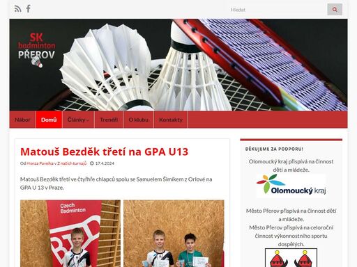 www.badmintonprerov.cz