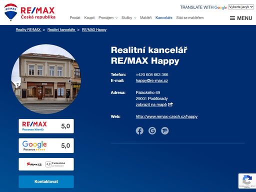 chcete prodat, koupit či pronajmout byt, dům nebo pozemek? spolehněte se na jedničku mezi realitkami. re/max je tu pro vás na více než 170 místech v celé čr.