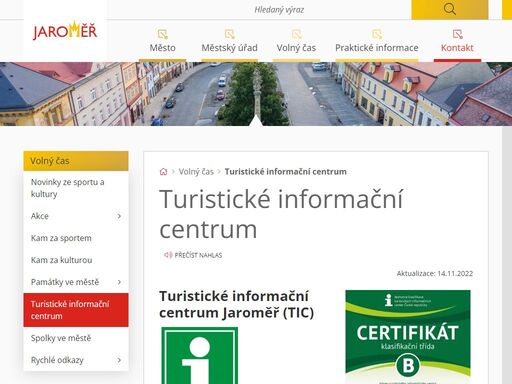 oficiální stránky města jaroměř