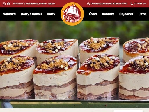 cukrárna fregatta praha - vlastní výroba dortů, zákusků, dezertů, cukroví. přijďte vyzkoušet, jak sladké pokušení chutná v naší cukrárně s tradicí.