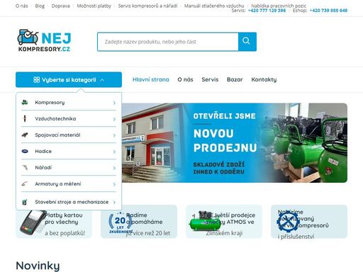 nakupujte pístový i šroubový kompresor, vzduchotechniku online a pohodlně. nabízíme servis, dopravu a poradenství v uherském hradišti, zlínském kraji i celé čr.