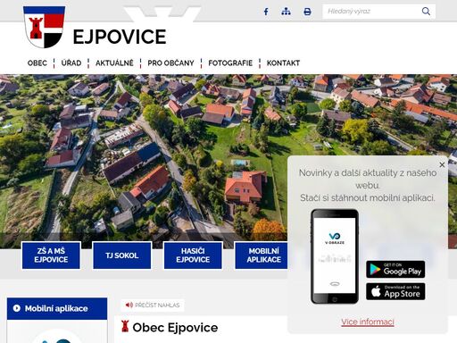 oficiální stránky obce ejpovice