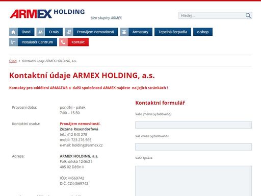 armexholding.cz/kontakt