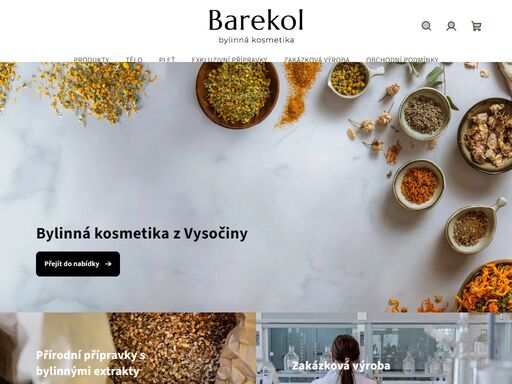 www.ibarekol.cz - přírodní bylinná kosmetika přímo od výrobce