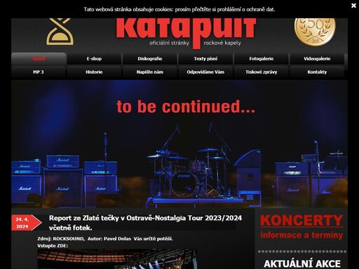 oficiální stránky rockové skupiny katapult