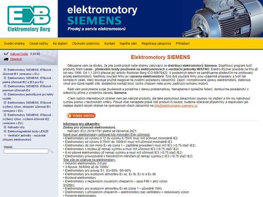 elektromotory siemens | prodej a servis elektromotorů siemens