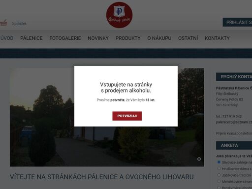 www.palenice-cervenypotok.cz