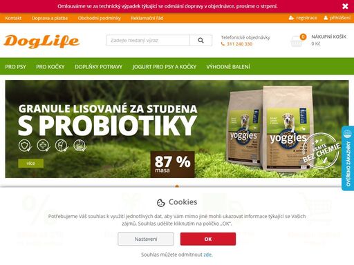 v doglife.cz prodáváme jen kvalitní krmiva pro psy i kočky.