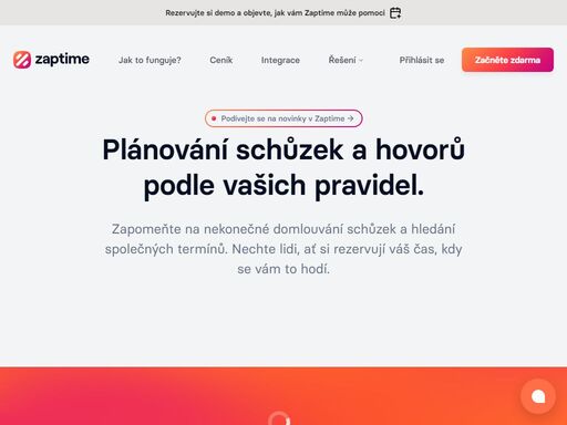 vyzkoušejte zaptime, český nástroj pro plánování schůzek a hovorů. nechte lidi, ať si rezervují váš čas, kdy se vám to hodí.