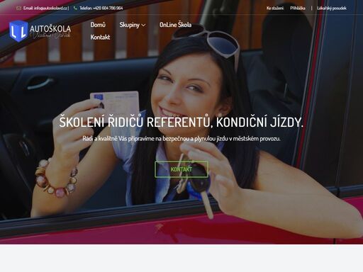 autoškola pro skupiny am, a1, a2, a, b, be a t
v případě možnosti přistavení vozidla do místa bydliště žadatele.
maximální vstřícnost a přizpůsobení časovým možnostem žáků
výuka ve večerních hodinách a o víkendech.
školící středisko, školení řidičů referentů
vrácení řidičského průkazu po vybodování, nebo po zákazu činnosti
kondiční jízdy