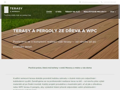 navrhujeme a stavíme dřevěné terasy a pergoly na míru po celé české republice. kvalitní materiály, precizní práce a individuální přístup, ať jste kdekoli.