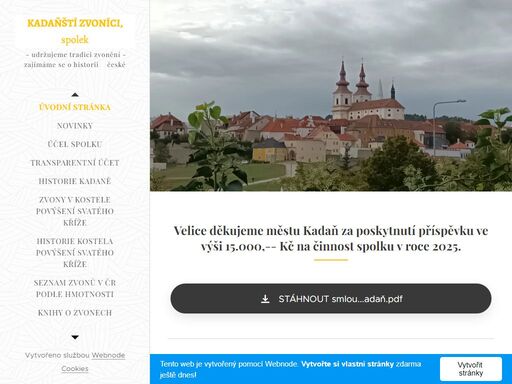 stránky o tradici zvonění a historii kadaně