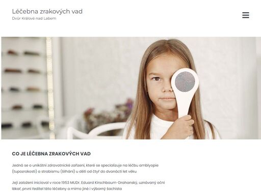 léčebna zrakových vad dvůr králové nad labem