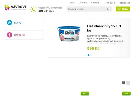 prodáváme malířské barvy laky, ředidla a další, které u nás naleznete ve velké nabídce. to vše za skvělé ceny, tak neváhejte a nakupte u nás výhodně!