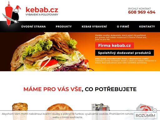 hledáte nového dodavatele, který zajistí vše potřebné pro provoz vaší kebab restaurace či bistra? pokud ano, jsme tu pro vás.