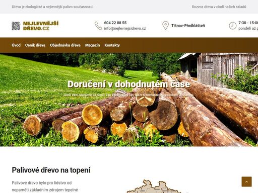štípané palivové dřevo na topení za nejlepší ceny dodáváme zákazníkům v regionu jihomoravského kraje a vysočiny. ? různé druhy dřevin, krátké dodací lhůty.