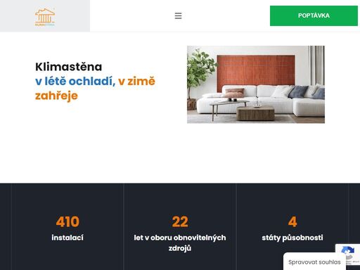 představujeme vám budoucnost topení, vodní topný a chladící systém ve stěnách a stropech. dámy a pánové toto je klimastěna.