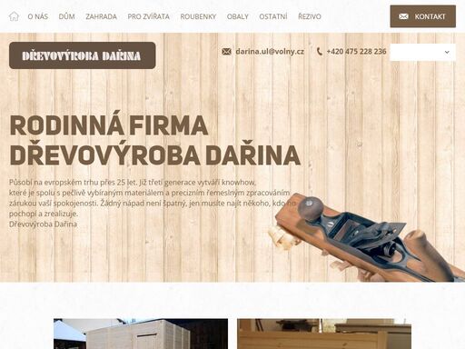 dřevovýroba a truhlářství dařina z ústí nad labem.