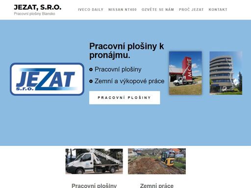 pronájem pracovních plošin, výškové práce.