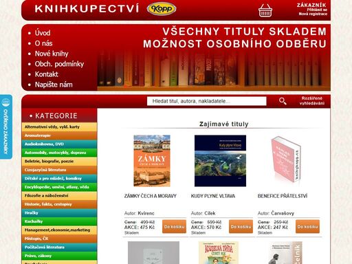 knihkupectví kopp v českých budějovicích vám nabízí knihy všech žánrů, lékařskou, odbornou literaturu, encyklopedie, slovníky a jiné.