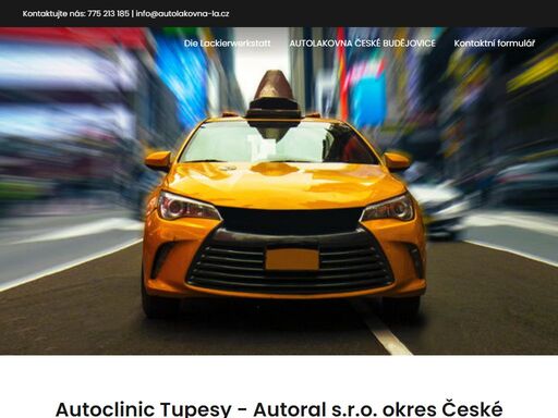 autoclinic tupesy - autoral s.r.o. okres české budějovice   
působí řadu let na trhu opravy karoserií a autolakovny. umíme provést práce na vašem autě rychle...