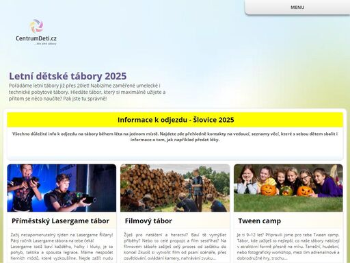 pořádáme letní tábory již přes 20let! nabízíme zaměřené umelecké i technické pobytové tábory. hledáte tábor, který si maximálně užijete a přitom se něco naučíte? pak jste tu správně!