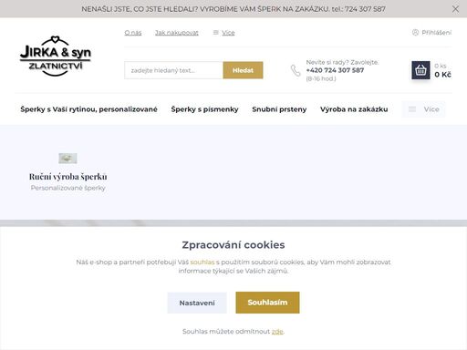 zlatnictví jirka a syn, zakázková výroba šperků