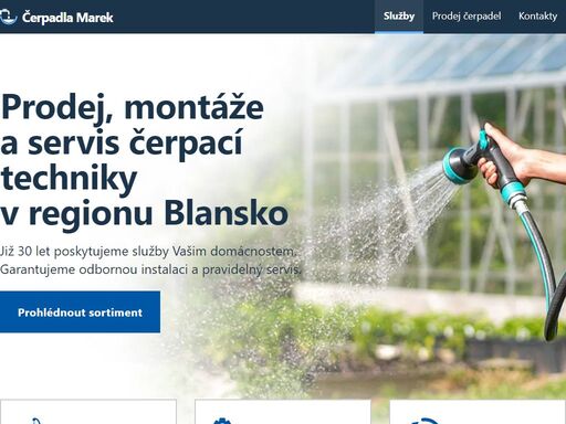 nabízíme prodej, montáž a servis čerpací techniky v regionu boskovice a blansko. kvalitní čerpadla, odborná instalace a rychlý servis. volejte +420 606 231 432