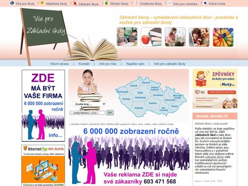 základní školy - základní škola informuje  kraj