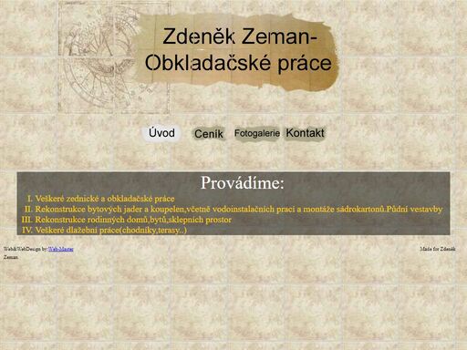 obkladačské práce