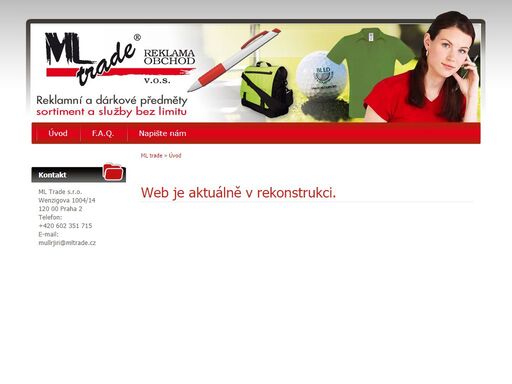 ml trade, reklamní předměty, trička, potisk, reklamní agentura