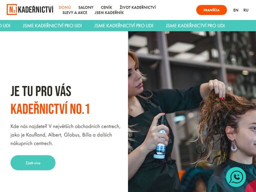 vítáme vás na stránkach nejlepšího kadeřnictví v české republice