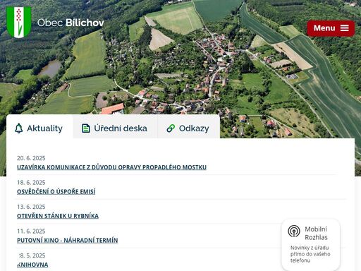 vše o obci bílichov a jejím dění. na stránkách najdete i události, akce, fotogalerii a oblíbený místní plátek - bílichovský občasník.