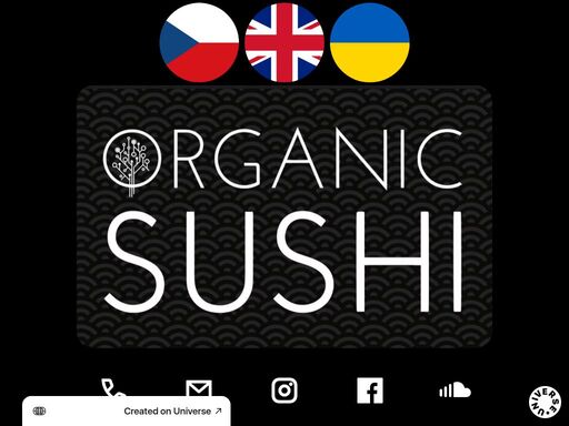projekt na sdílení vášně k sushi v bio kvalitě????
