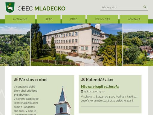 oficiální stránky obce mladecko