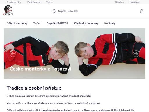 pracovní, oděvy, montérky, dětské, kombinéza, kraťasy, vesty, kalhoty, obuv, obalový materiál, oblečení tradice a osobní přístup. e-shop pro celou rodinu s kvalitními produkty z převážně přírodních materiálů
všechny oděvy vyrábíme ručně,s láskou a maximální pečlivostí v malé dílně v posázaví. 
oděvy si můžete vybrat z ušitých kombinací nebo nechat ušít na míru v showroom s prodejnou v uhlířských janovicích.
kvalitu…