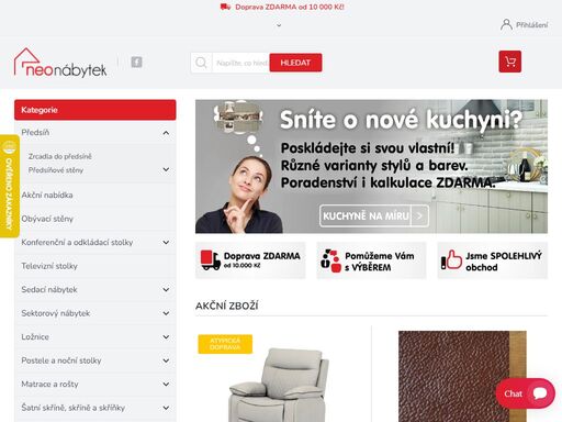 nabízíme kompletní sortiment kvalitního nábytku. dodáváme obývací stěny, kuchyně i sedačky za nízké ceny.