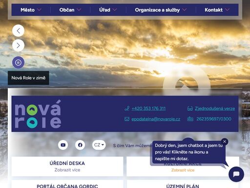 oficiální stránky města nová role
