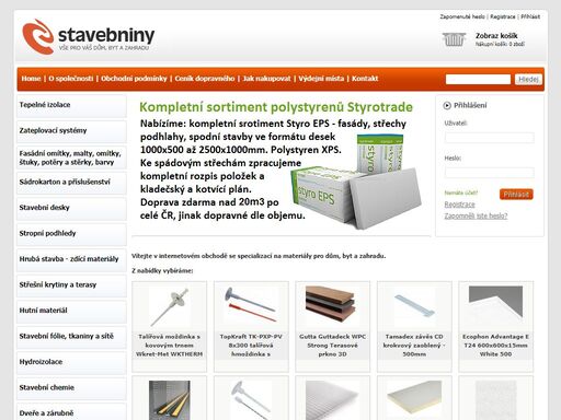 www.e-stavebniny.cz