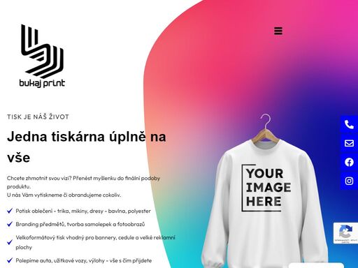 bukaj print je rodinná firma zaměřená na potisk textilu, keramiky a reklamních produktů pomocí sublimační a dtf technologie
