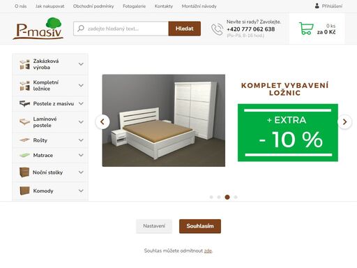 postele z masivu - výrobce a eshop postelí z masivu s dodáním po celé čr