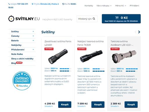 nabízíme kvalitní led svítilny s vysokým výkonem a mimořádnou výdrží. svítilny vhodné pro každodenní použití i pro profesionály.
