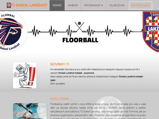 klubový web tj sokol lanžhot - florbal