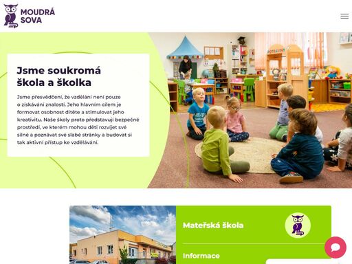 jsme soukromá mateřská a základní škola, ve které věříme, že každé dítě může být úspěšné a pod odborným vedením rozvíjet svůj potenciál.