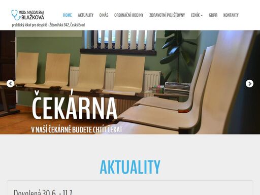 mudr. magdalena blažková - praktický lékař pro dospělé