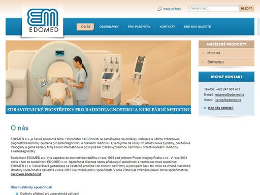 edomed a.s. - zdravotnické prostředky zejména pro radiodiagnostiku a nukleární medicínu