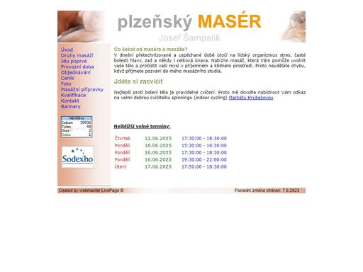 plzeňský masér - josef šampalík