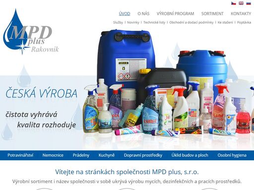 profesionální prostředky s nejvyšší kvalitou nacházejí svá uplatnění především v potravinářství, zdravotnictví, v komunálním úklidu a službách, dále také při používání moderních technologií ve velkoprádelenství.