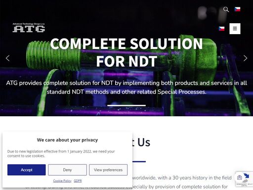 atg poskytuje komplexní služby v oblasti ndt.